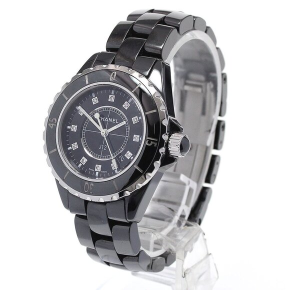 CHANEL J12 H1625 Black ceramic 33mm 12P diamond black Dial Quartz Ladiesh_869402 main image 9